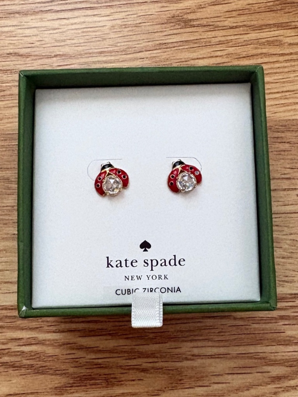 NIB Kate Spade New York Ladybug Stud earrings